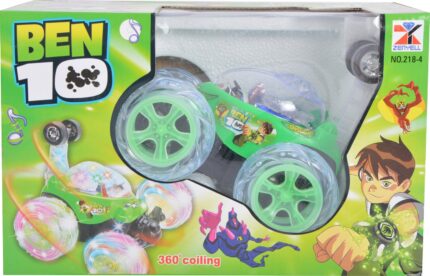 360 Coiling Ben 10 Lighting Stunt Car